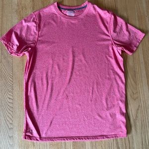 Layer 8 Mens Exercise Running Bodybuilding drifit shirt pink Large MINT CONDITN